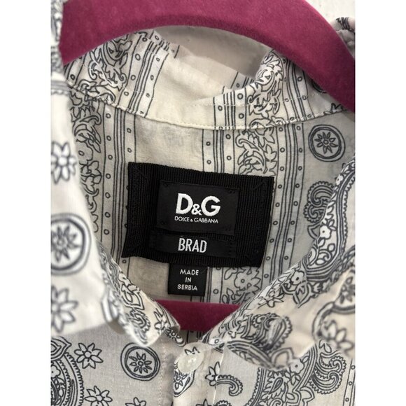 Dolce Gabbana Brad Women Button Down Shirt Size 39 100% Cotton - Picture 4 of 13